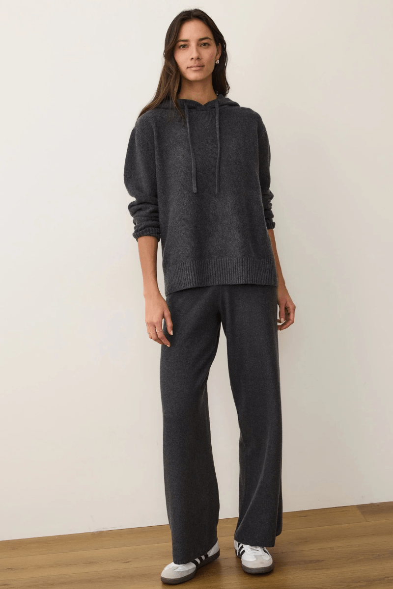 Pants - Marine Layer - Chalet Knit Pant in Charcoal - Archery Close