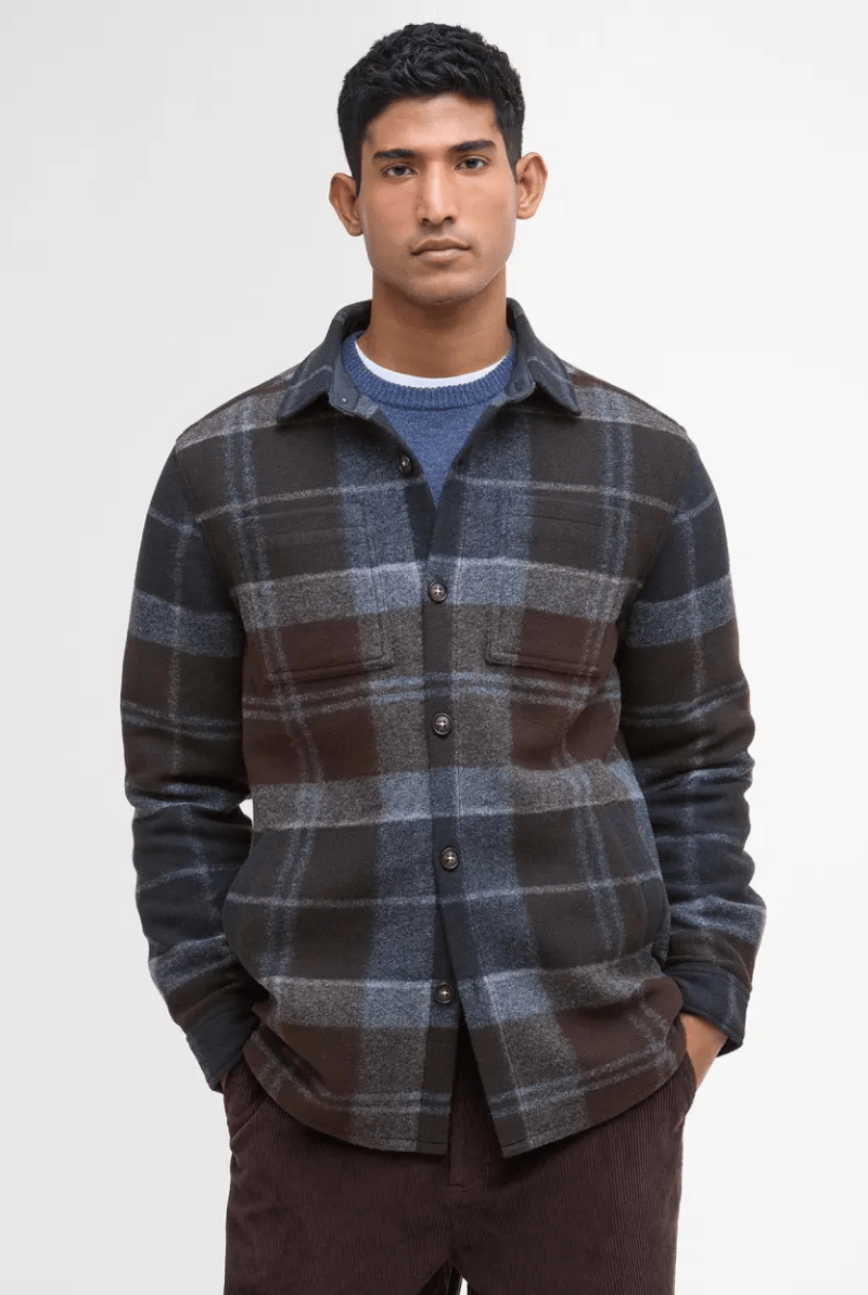Sweatshirts - Barbour - Chapter Check Overshirt - Midnight Oak Tartan - Archery Close