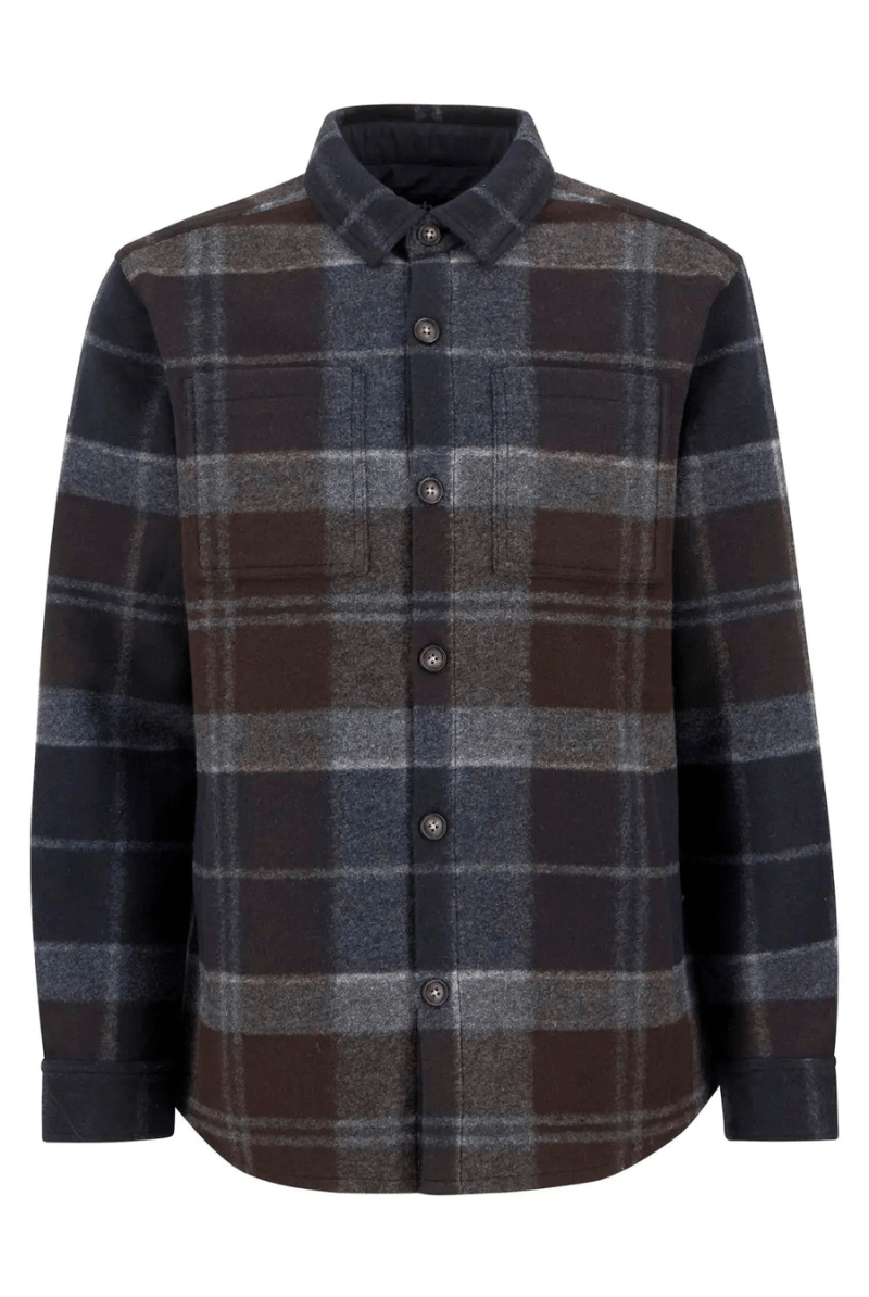 Sweatshirts - Barbour - Chapter Check Overshirt - Midnight Oak Tartan - Archery Close