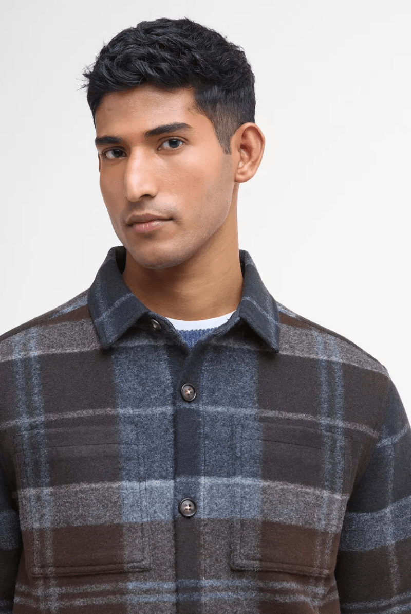 Sweatshirts - Barbour - Chapter Check Overshirt - Midnight Oak Tartan - Archery Close