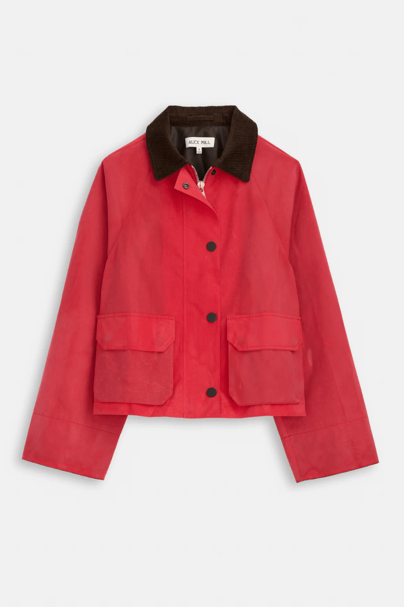 Outerwear - Alex Mill - Chiltern Cropped Jacket in Waxed Canvas - Archery Close