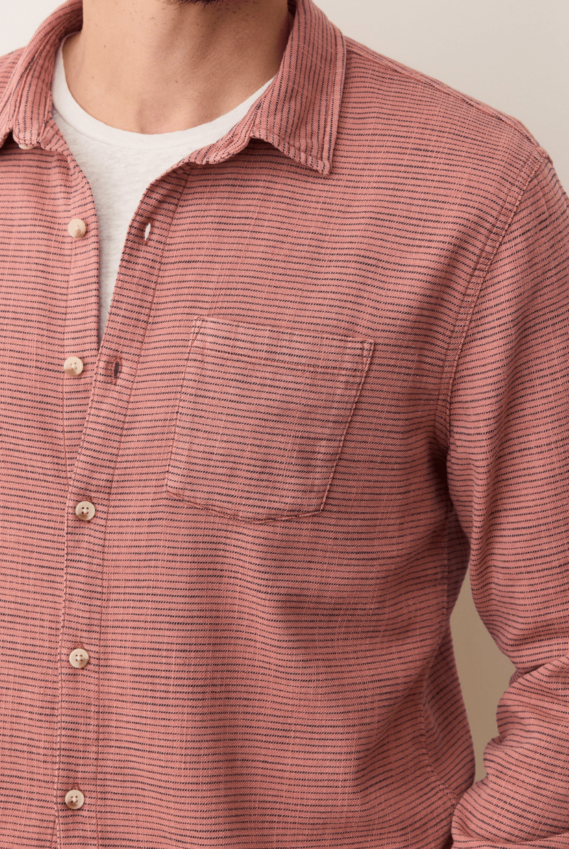 Shirts & Tops - Marine Layer - Classic Stretch Selvedge Shirt - Archery Close