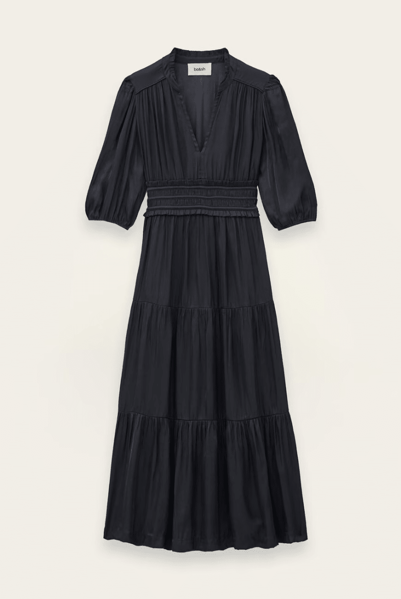 Dresses - ba&sh - Cleli Midi Dress - Archery Close