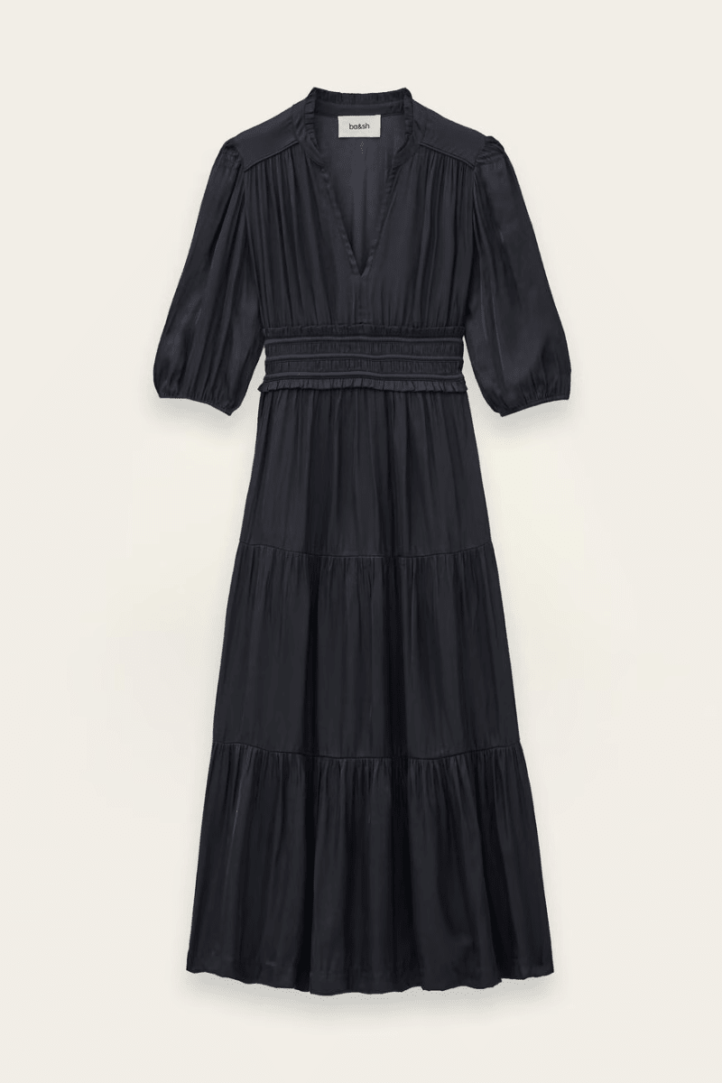 Dresses - ba&sh - Cleli Midi Dress - Archery Close
