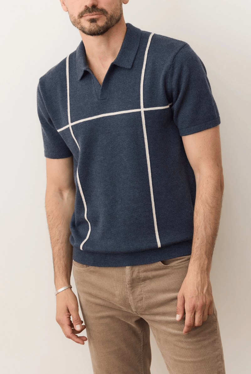 Shirts & Tops - Marine Layer - Cliff Sweater Polo - Archery Close