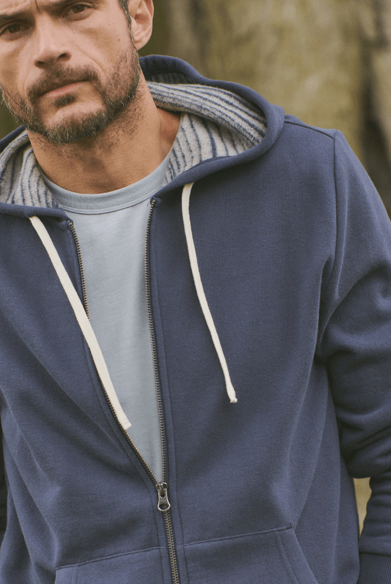 Sweatshirts - Marine Layer - Cloud 9 Fleece Full Zip Hoodie - Archery Close