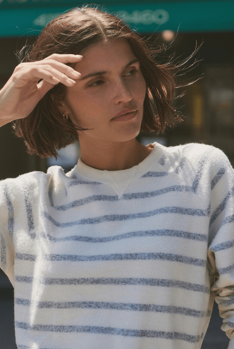 Sweatshirts - Marine Layer - Cloud 9 Fleece Reversible Crewneck - Archery Close