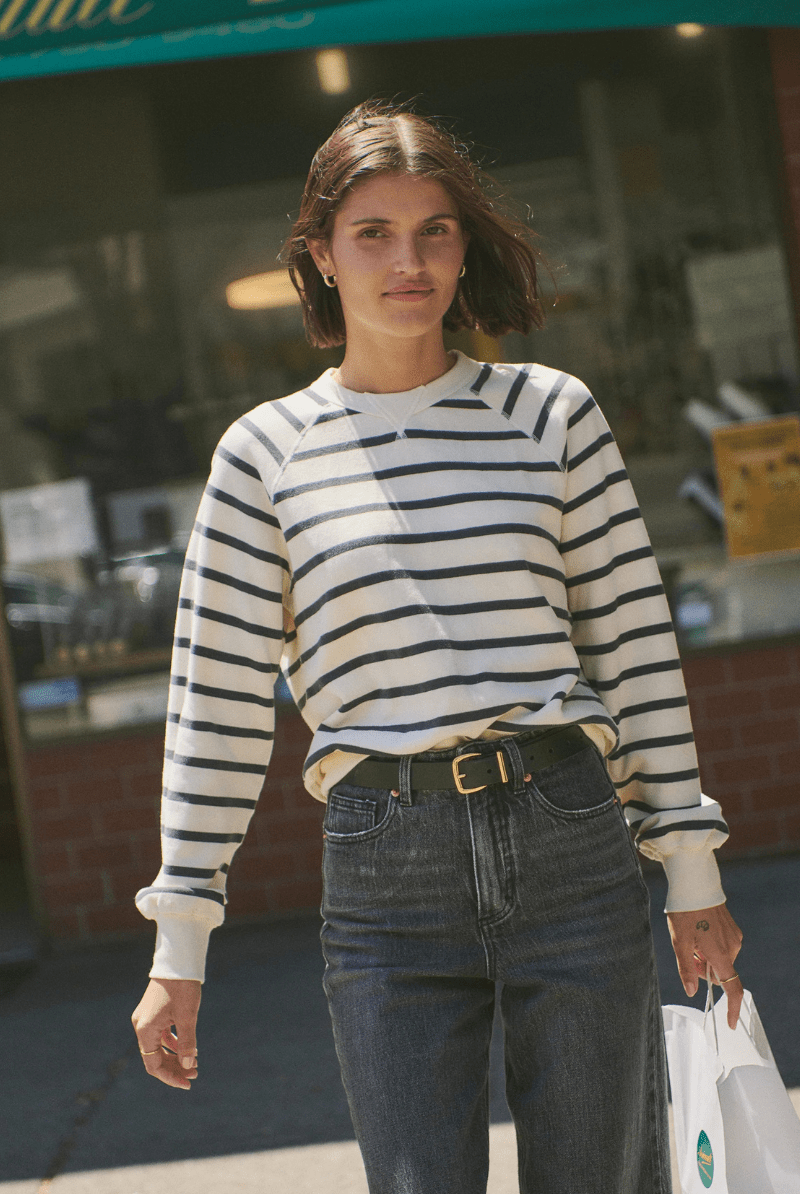 Sweatshirts - Marine Layer - Cloud 9 Fleece Reversible Crewneck - Archery Close