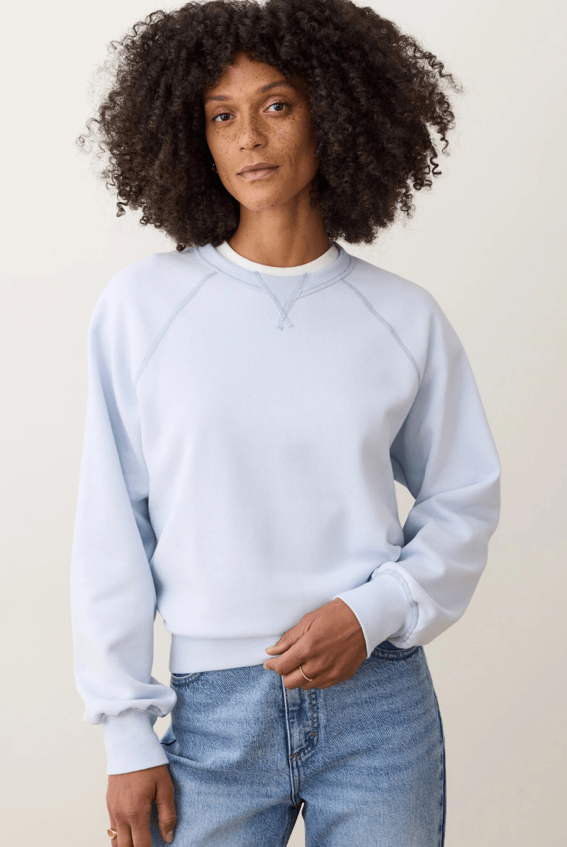 Sweatshirts - Marine Layer - Cloud 9 Fleece Reversible Crewneck - Archery Close