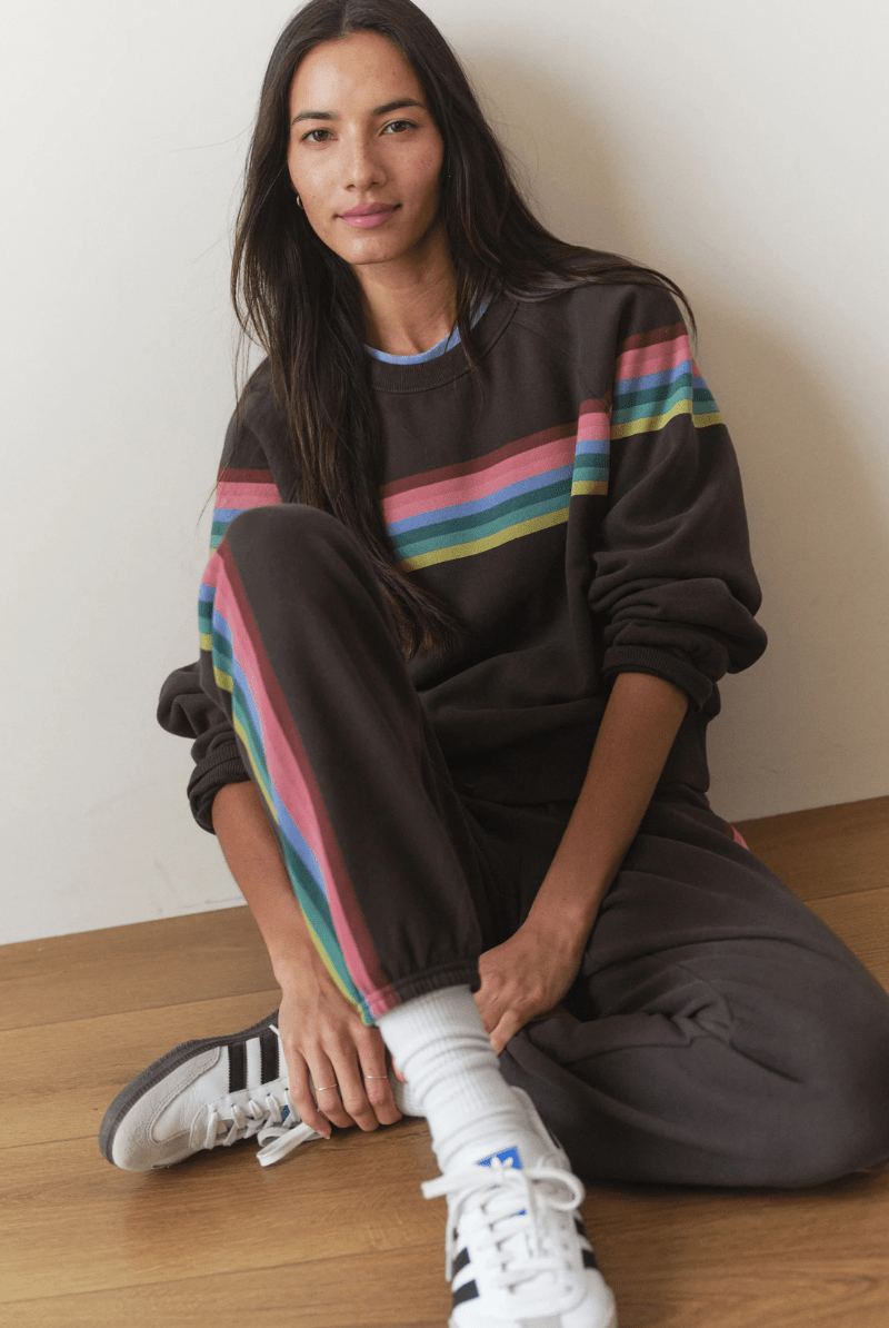 Sweatpants - Marine Layer - Cloud 9 Fleece Sweatpant in Faded Black - Archery Close