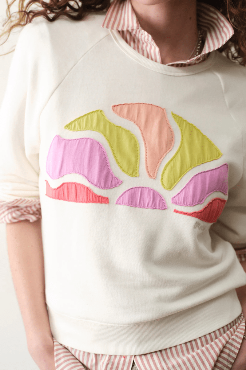 Sweatshirts - Marine Layer - Cloud 9 Terry Sweatshirt Antique White - Archery Close