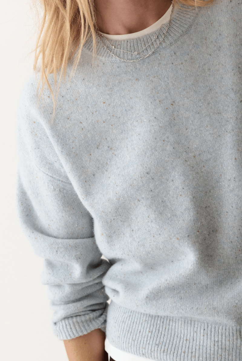 Sweater - Marine Layer - Coastal Merino Crewneck Sweater - Archery Close