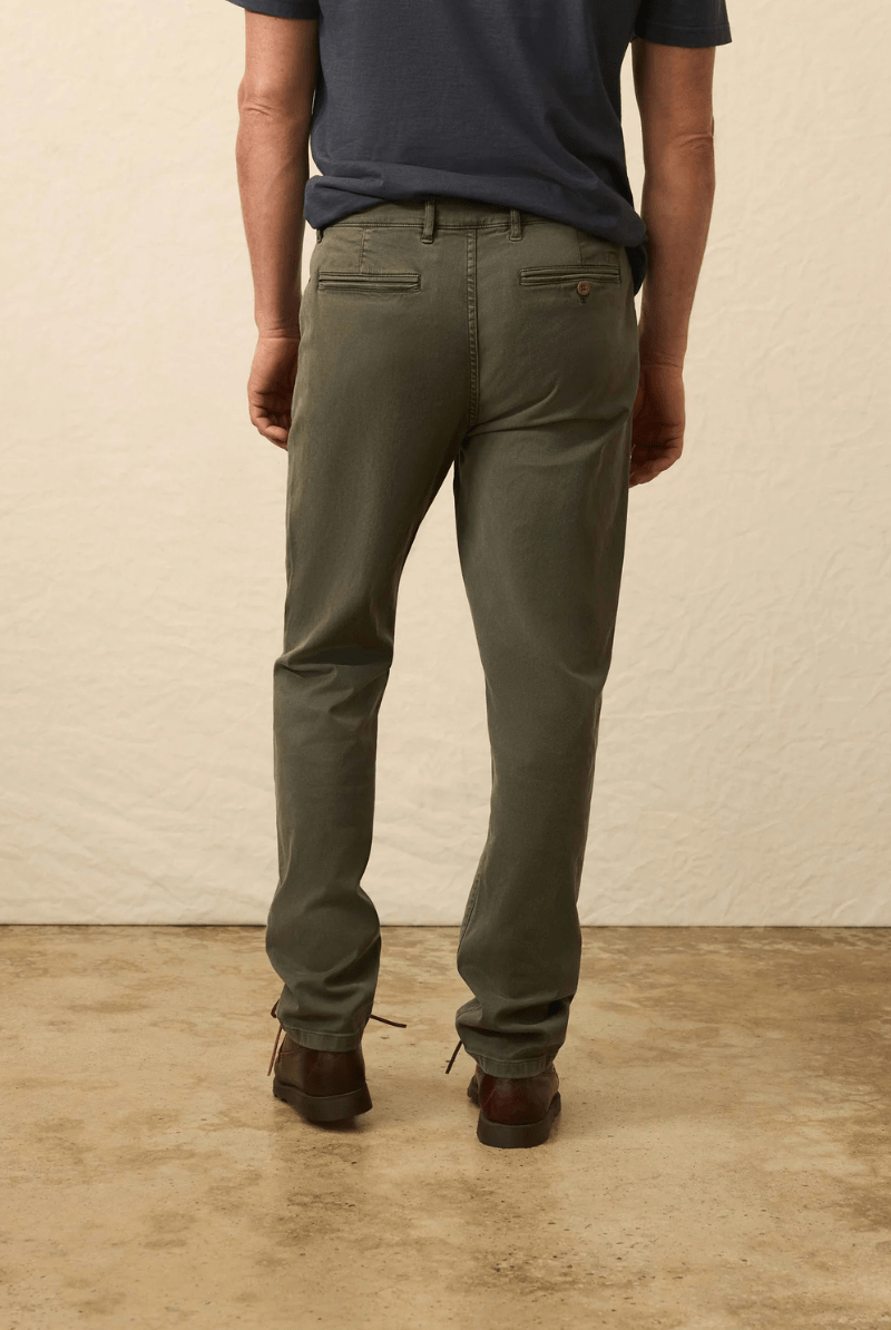 Pants - Faherty Brand - Coastline Stretch Chino - Archery Close