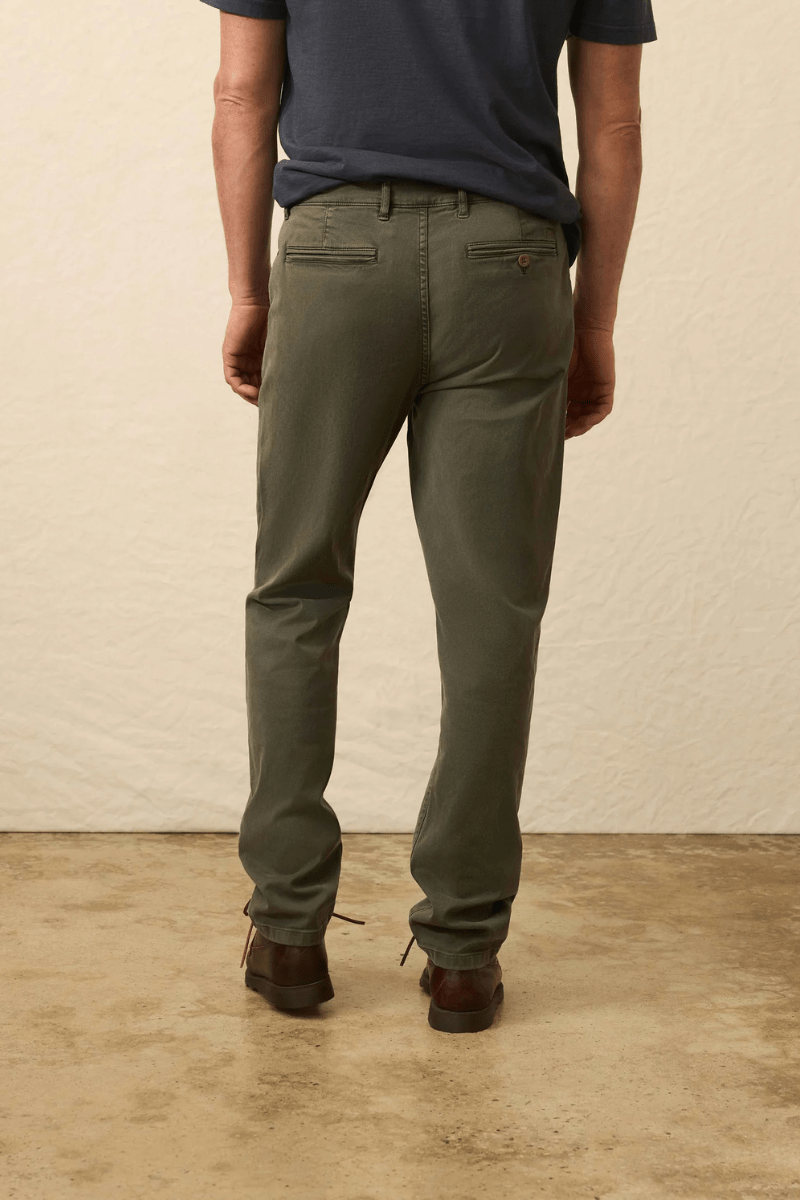 Pants - Faherty Brand - Coastline Stretch Chino - Archery Close