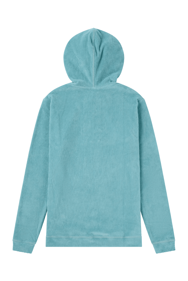 Blue hoodie on a white background