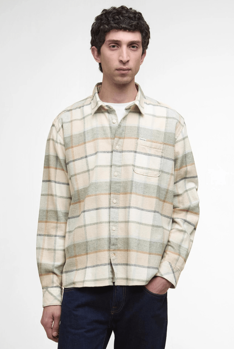 Shirts & Tops - Barbour - Copswell Relaxed Long - Sleeved Shirt - Archery Close