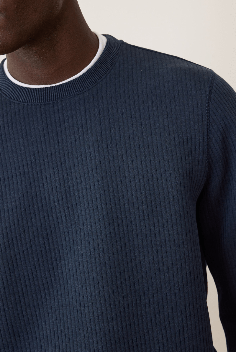 Sweatshirts - Marine Layer - Corbet Quilted Crewneck - Archery Close