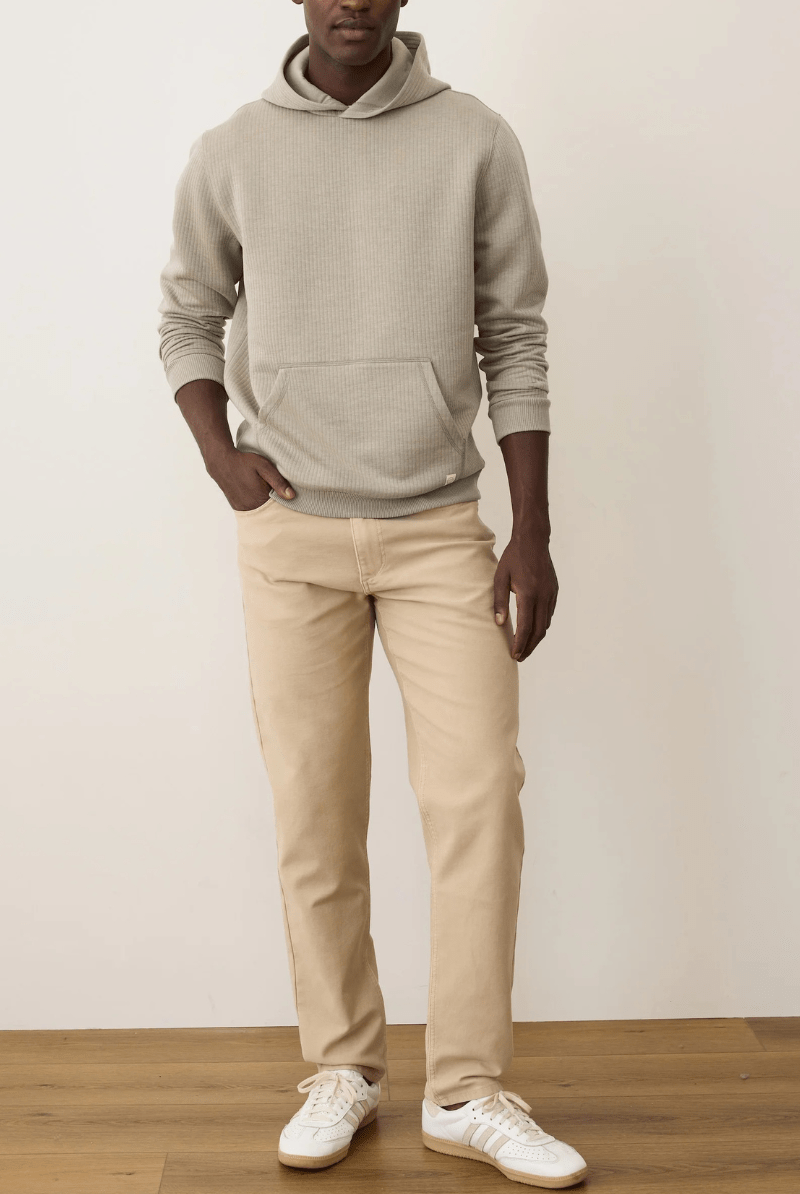 Sweatshirts - Marine Layer - Corbet Quilted Hoodie - Archery Close