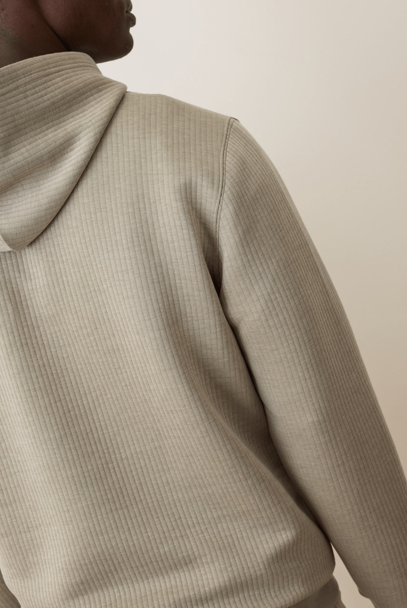 Sweatshirts - Marine Layer - Corbet Quilted Hoodie - Archery Close