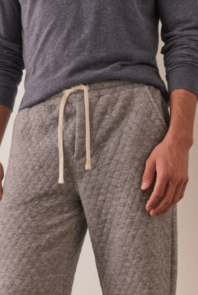 Sweatpants - Marine Layer - Corbet Quilted Jogger - Archery Close