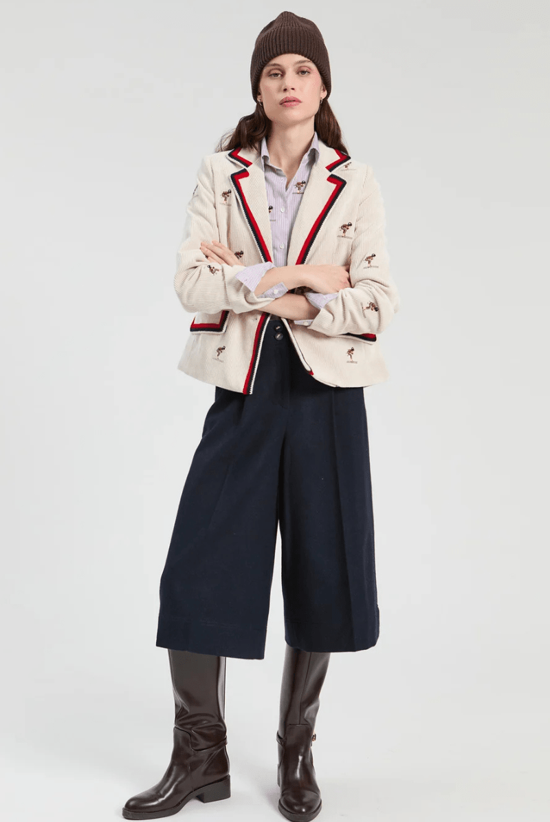 Blazer - Vilagallo - Corduroy Ski Blazer - Archery Close