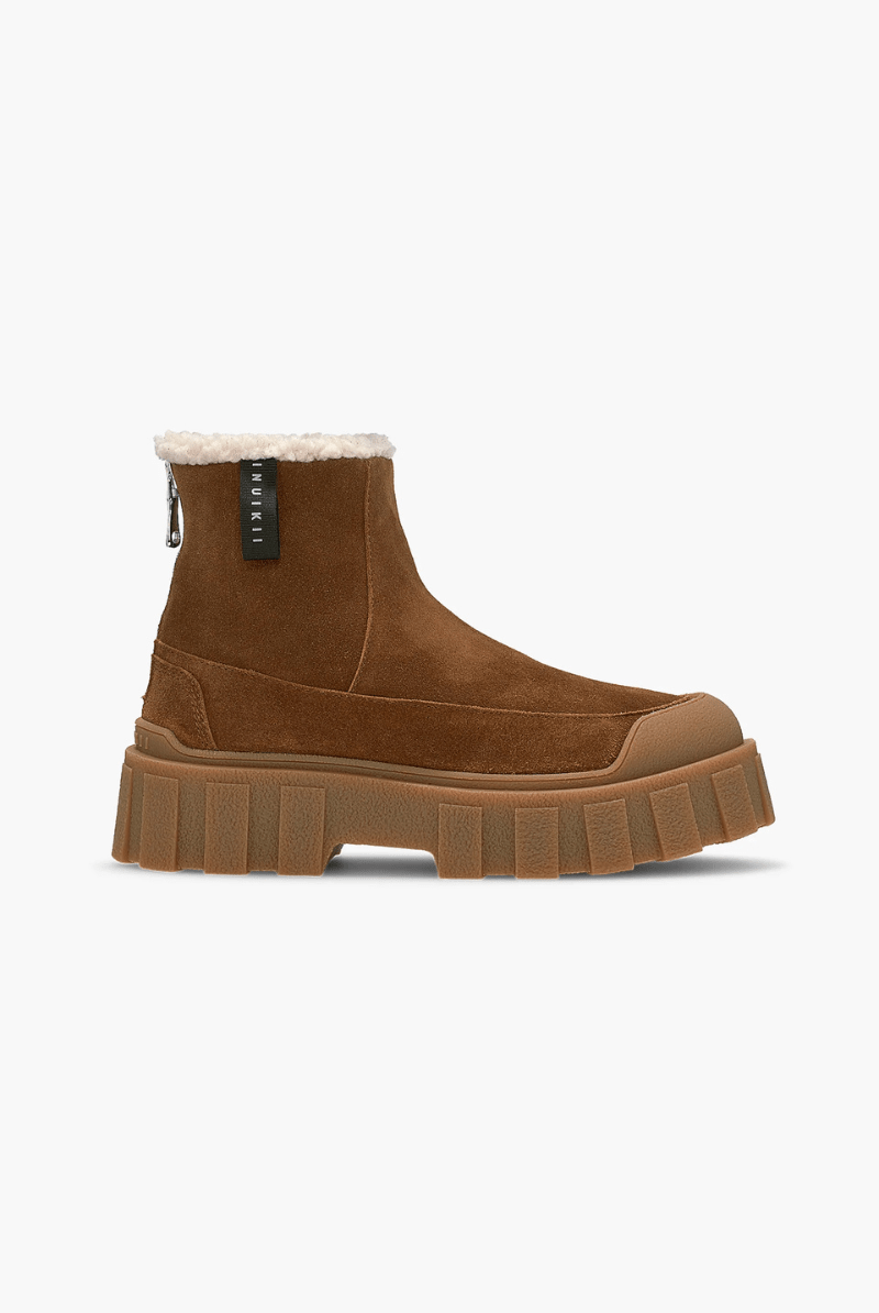 Boots - Inuikii - Cortina Wool Boot in Brown - Archery Close