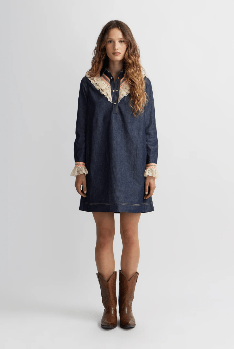 Dresses - Manoush - Cowgirl Dress - Archery Close