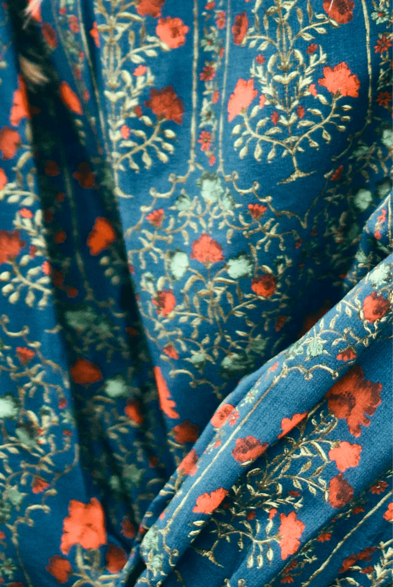 Dresses - Hunter Bell - Crosby Dress in Midnight Garden - Archery Close