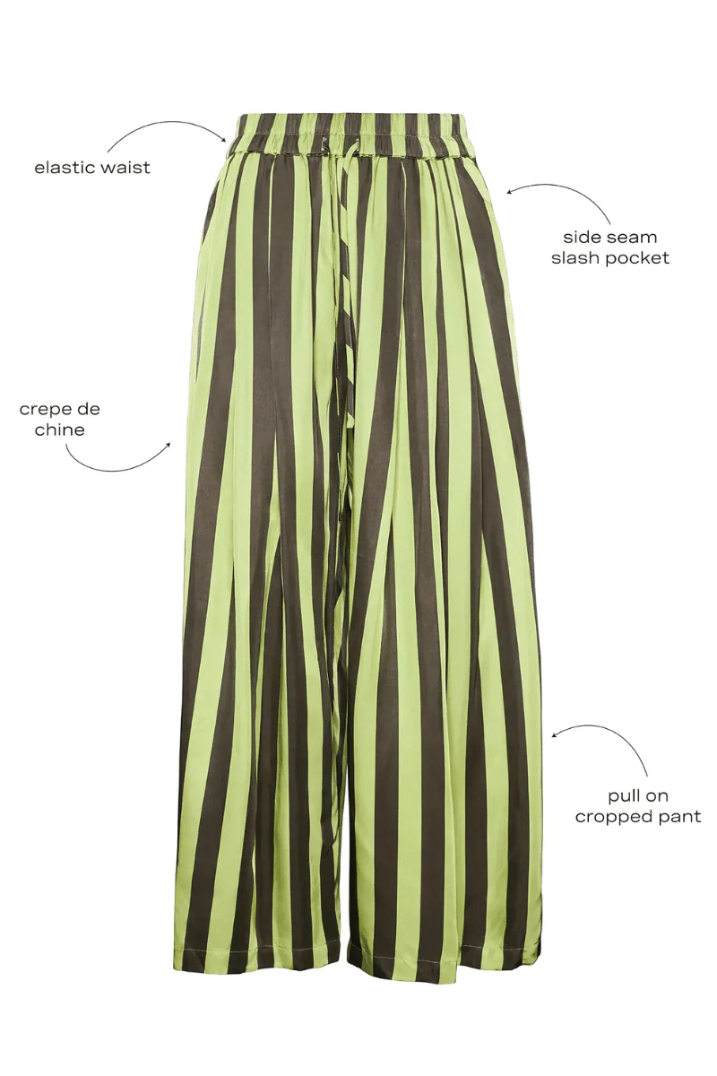 Pants - Hunter Bell - Cyprus Pant in Evergreen Stripe - Archery Close