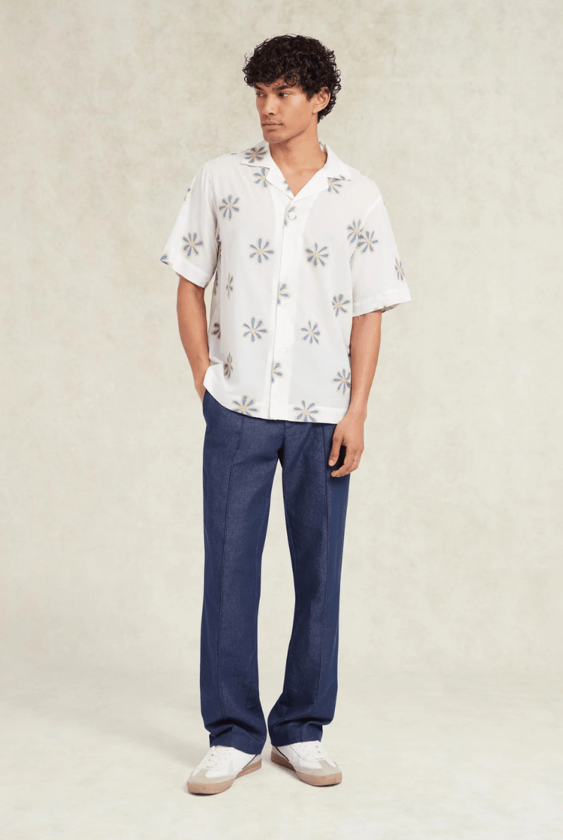 Shirts & Tops - CHE Studios - Daisel Embroidered Shirt - Archery Close