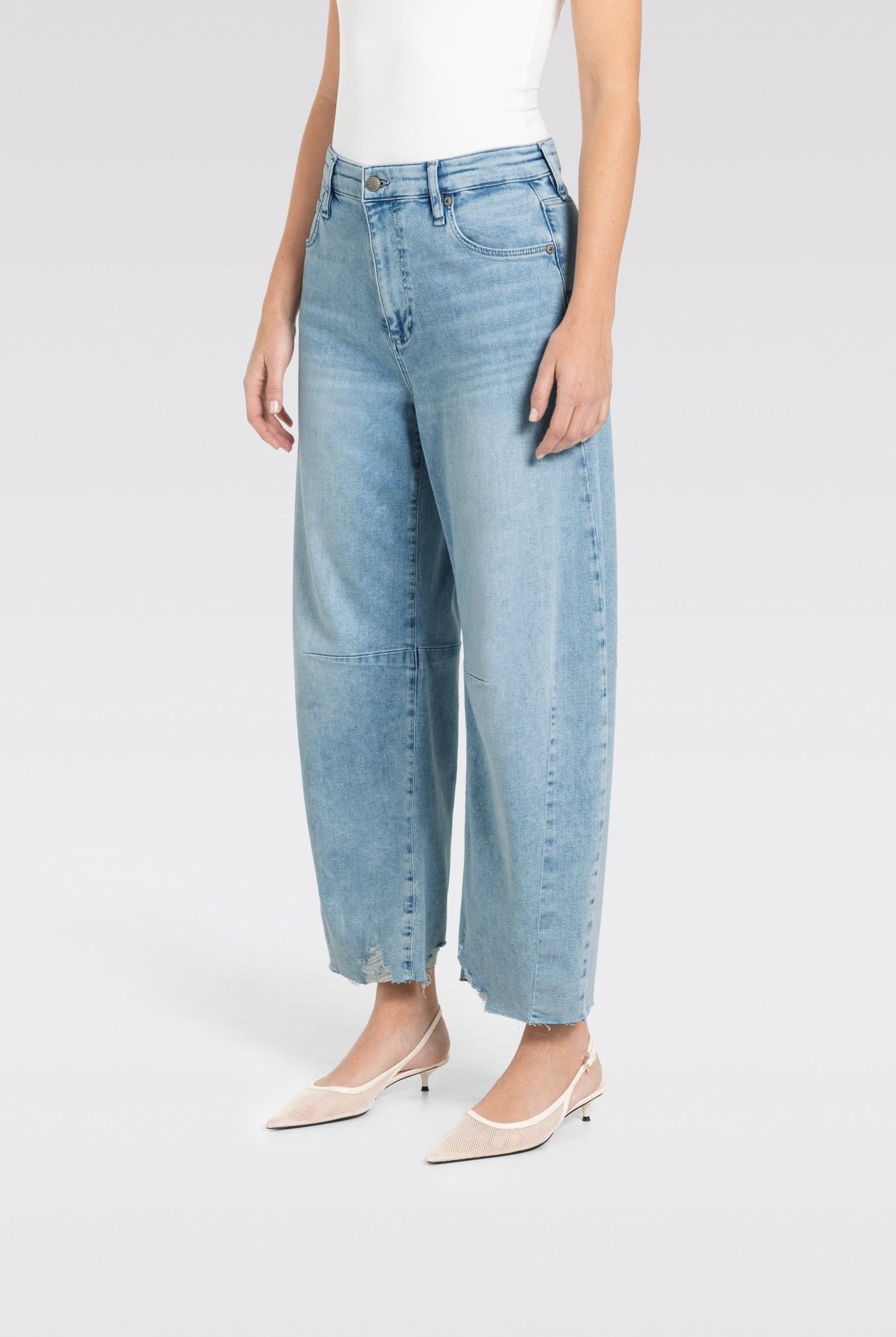 Jeans - MAC Jeans - Dakota Fringe Jean - Archery Close