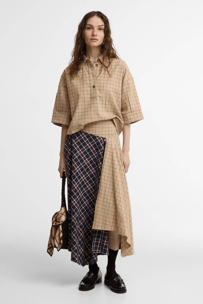 Skirts - Barbour - Dalbury Midi Skirt - Archery Close