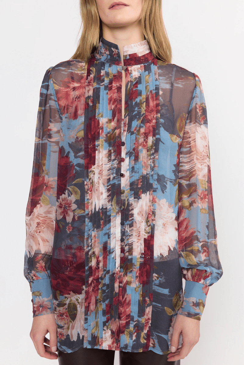 Shirts & Tops - Christy Lynn - Dane Top in Sky Garden - Archery Close