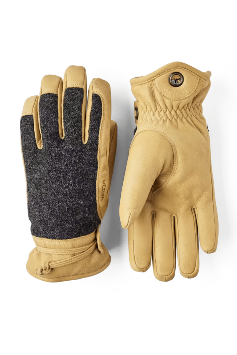 Gloves - Hestra - Daniel Glove in Charcoal/Tan - Archery Close