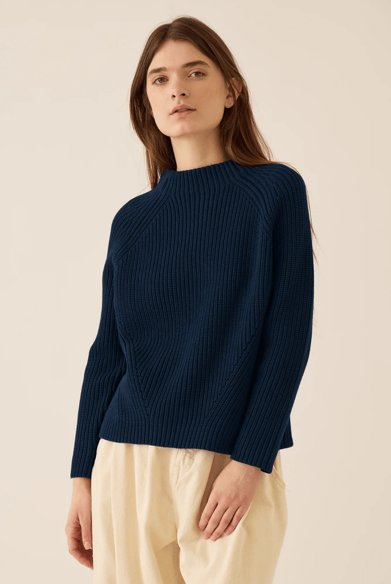 Sweater - DemyLee - Daphne Sweater in Navy - Archery Close