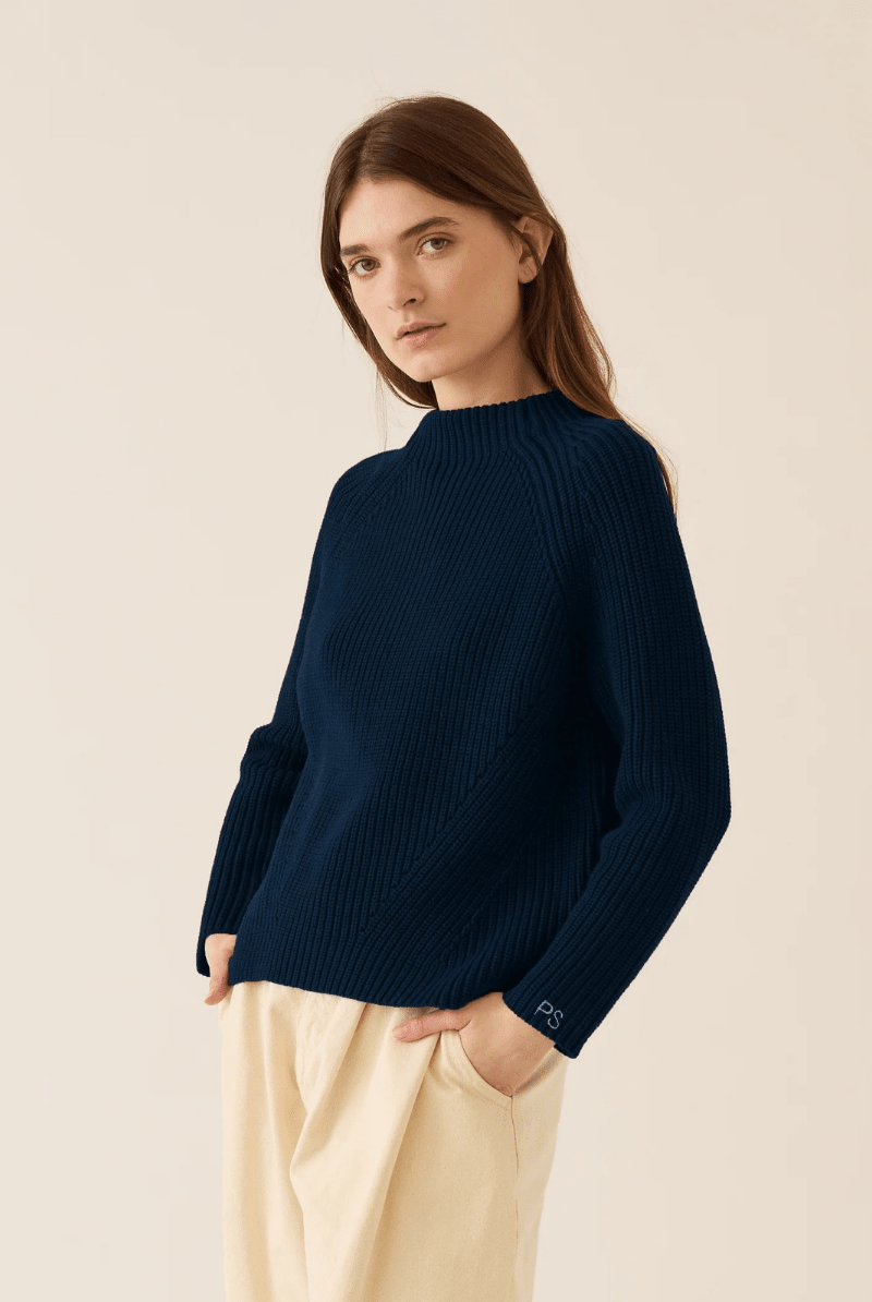 Sweater - DemyLee - Daphne Sweater in Navy - Archery Close