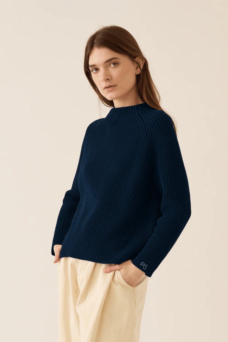 Sweater - DemyLee - Daphne Sweater in Navy - Archery Close