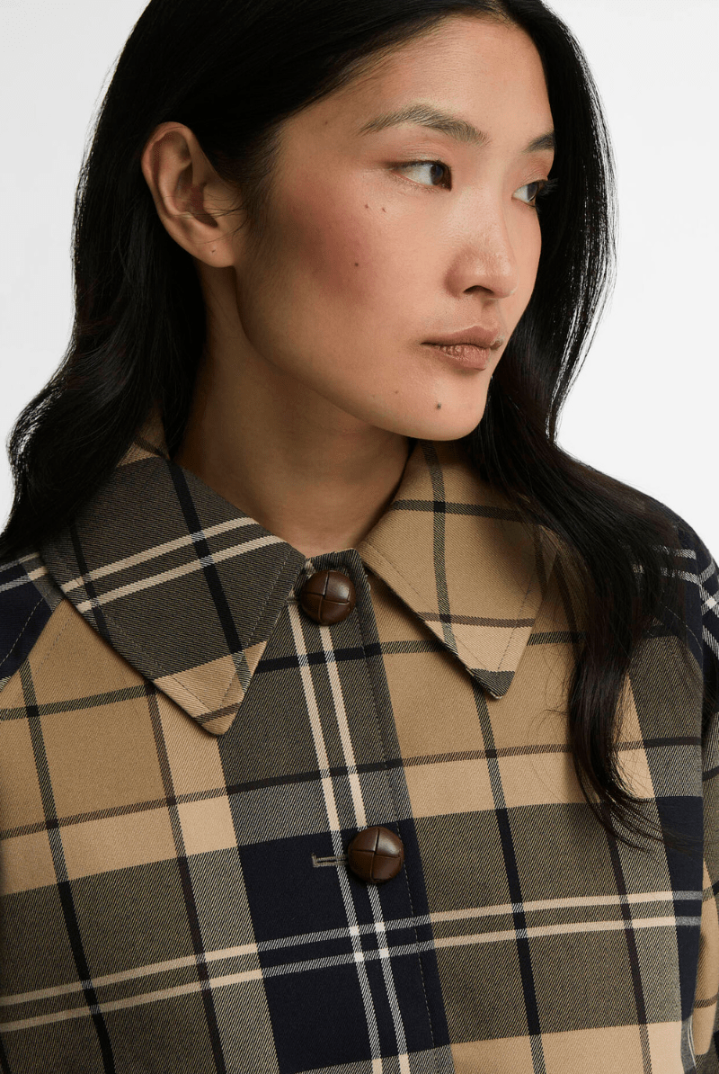 Outerwear - Barbour - Delilah Tartan Showerproof Jacket - Archery Close