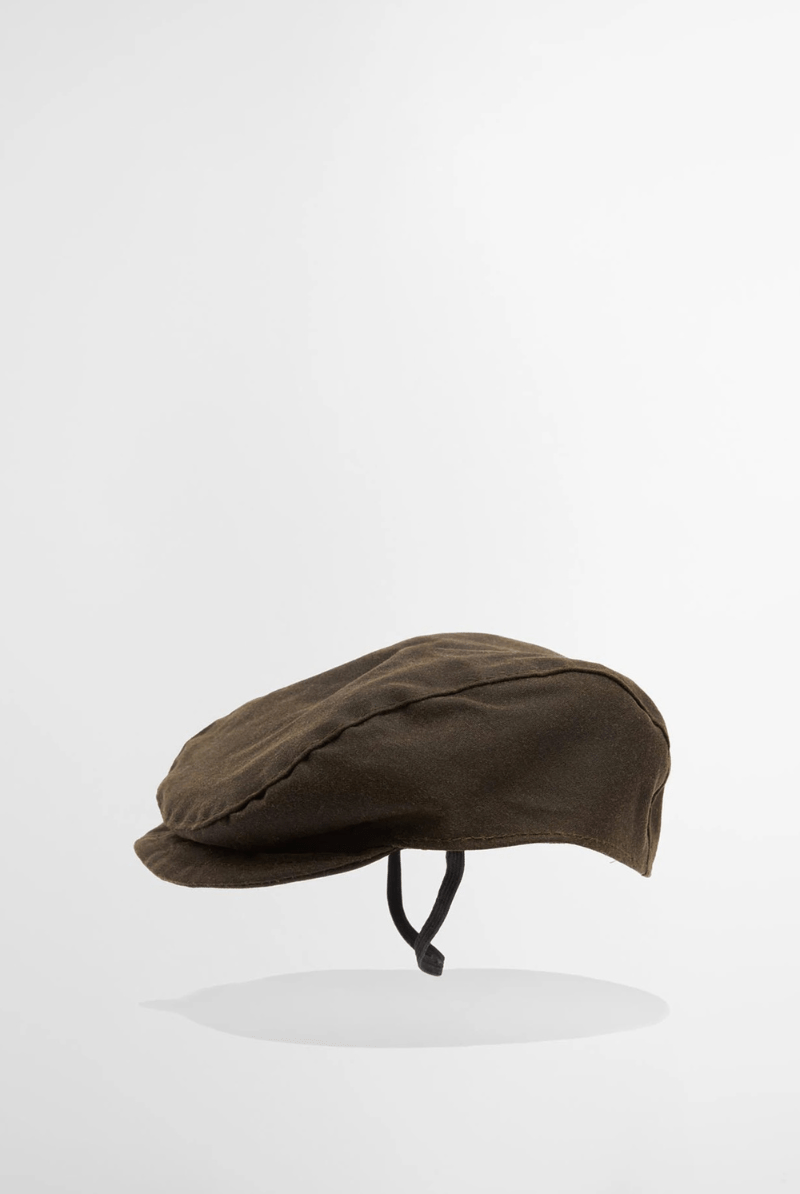 Hats - Barbour - Dog Wax Flat Cap - Archery Close