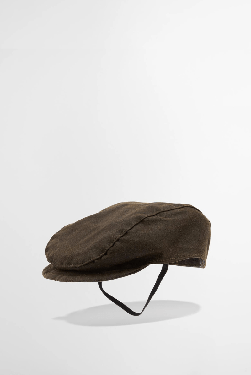 Hats - Barbour - Dog Wax Flat Cap - Archery Close