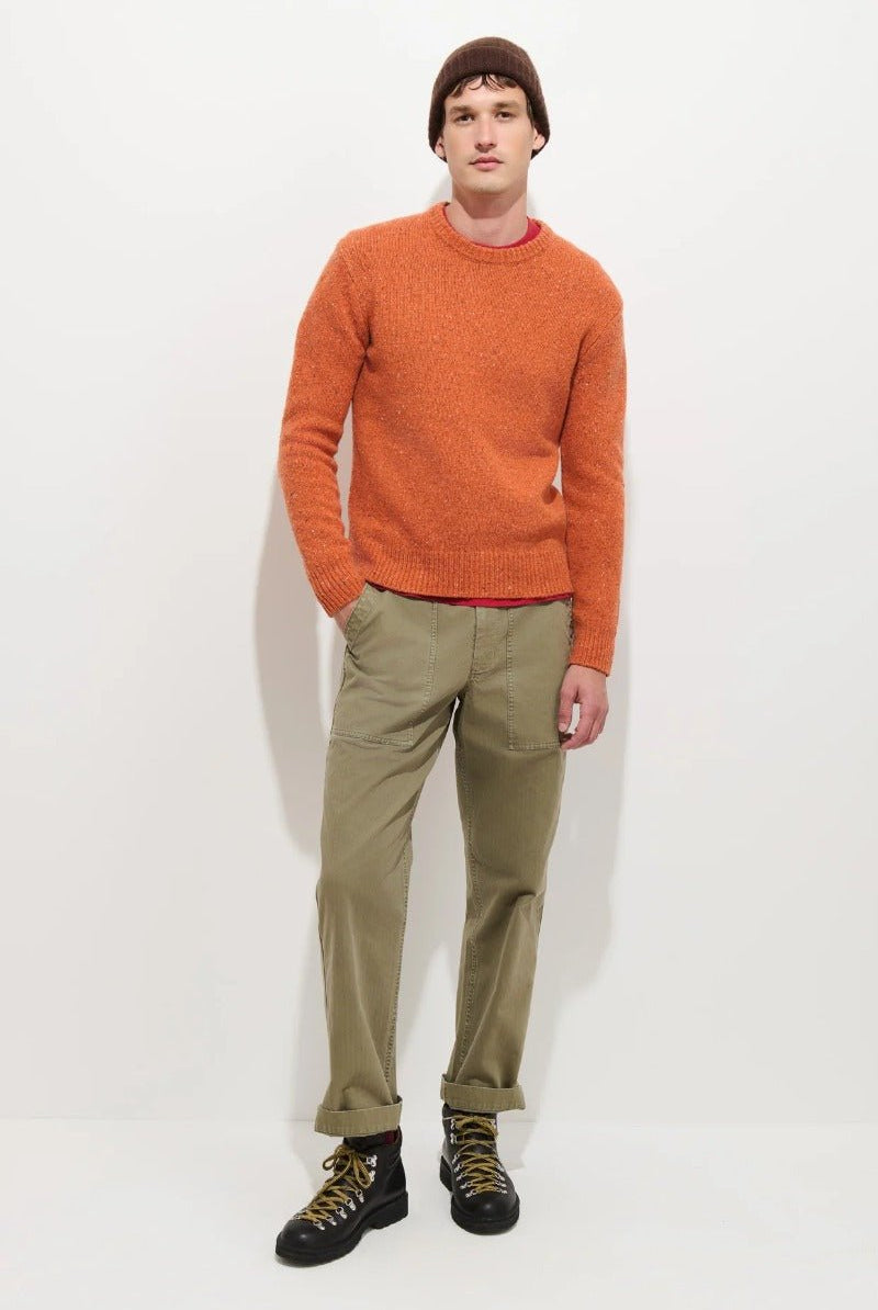 Alex Mill Donegal Crew Neck Sweater - Orange