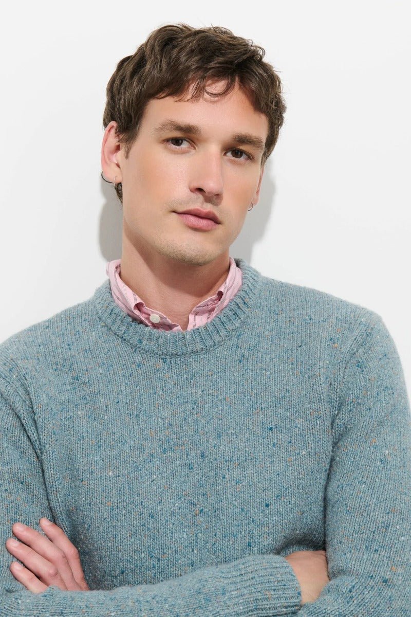 Alex Mill Donegal Crew Neck Sweater - Seamist