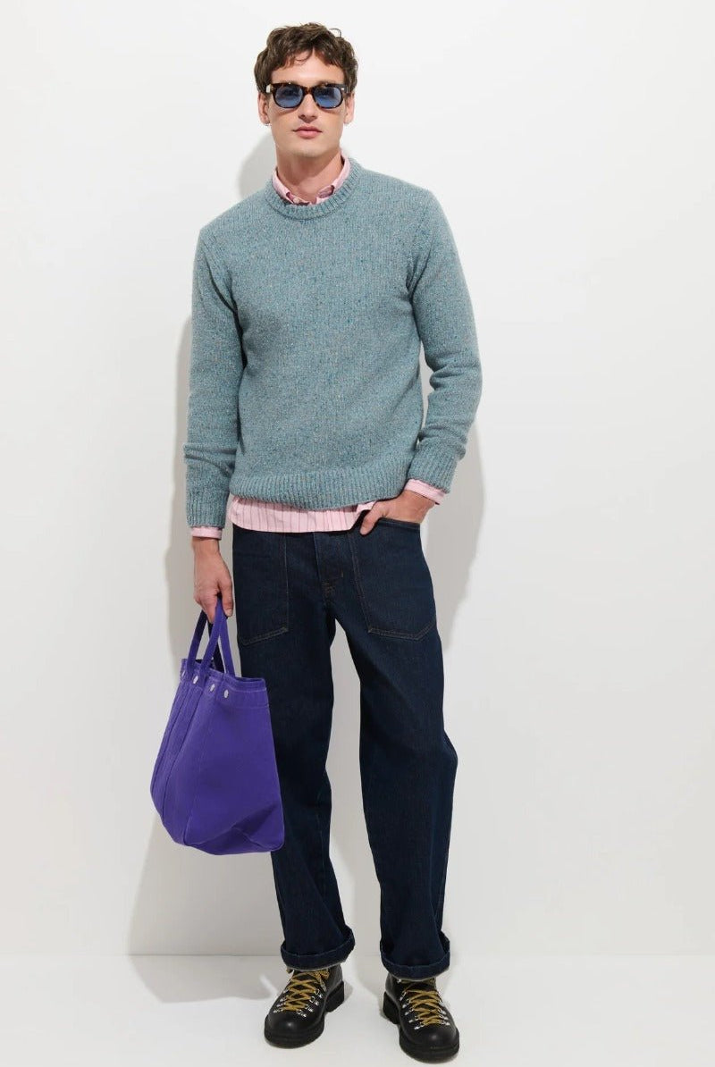 Alex Mill Donegal Crew Neck Sweater - Seamist
