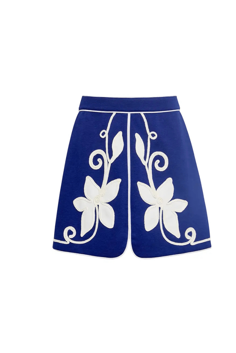Skirts - Hunter Bell - Dottie Mini Skirt in Navy - Archery Close