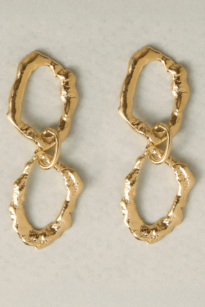 Jewelry - Maria Chara - Double Molten Earrings - Archery Close
