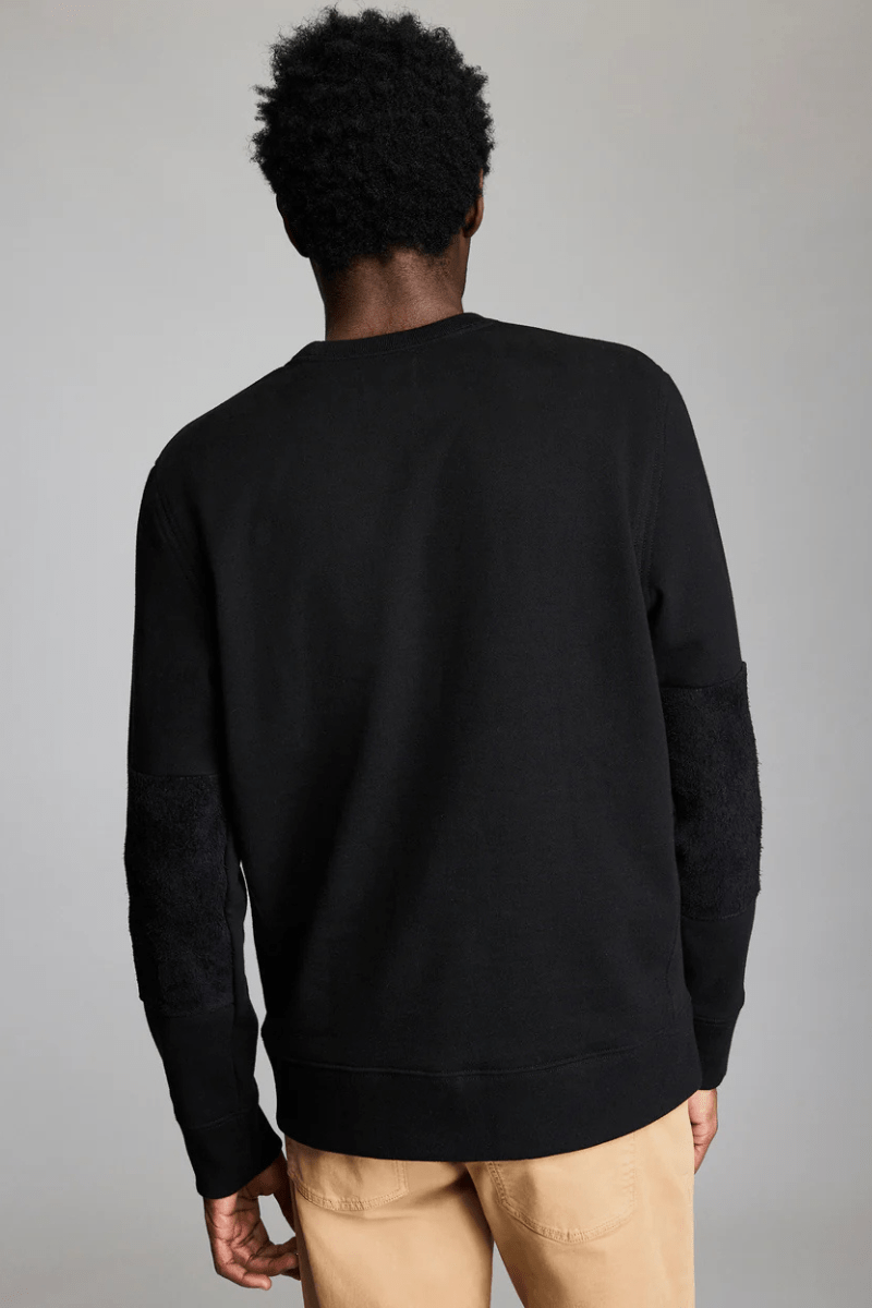 Sweatshirts - Billy Reid - Dover Sweatshirt in Black - Archery Close