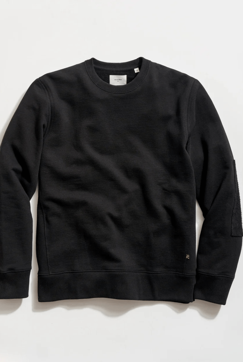 Sweatshirts - Billy Reid - Dover Sweatshirt in Black - Archery Close