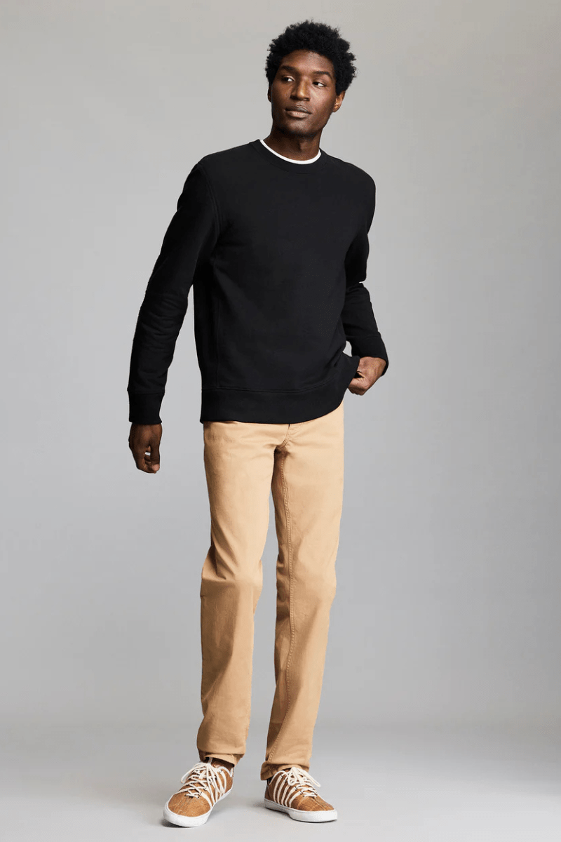 Sweatshirts - Billy Reid - Dover Sweatshirt in Black - Archery Close