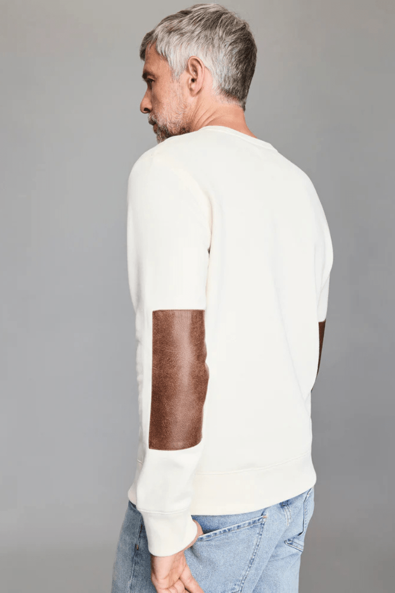 Sweatshirts - Billy Reid - Dover Sweatshirt in Natural - Archery Close