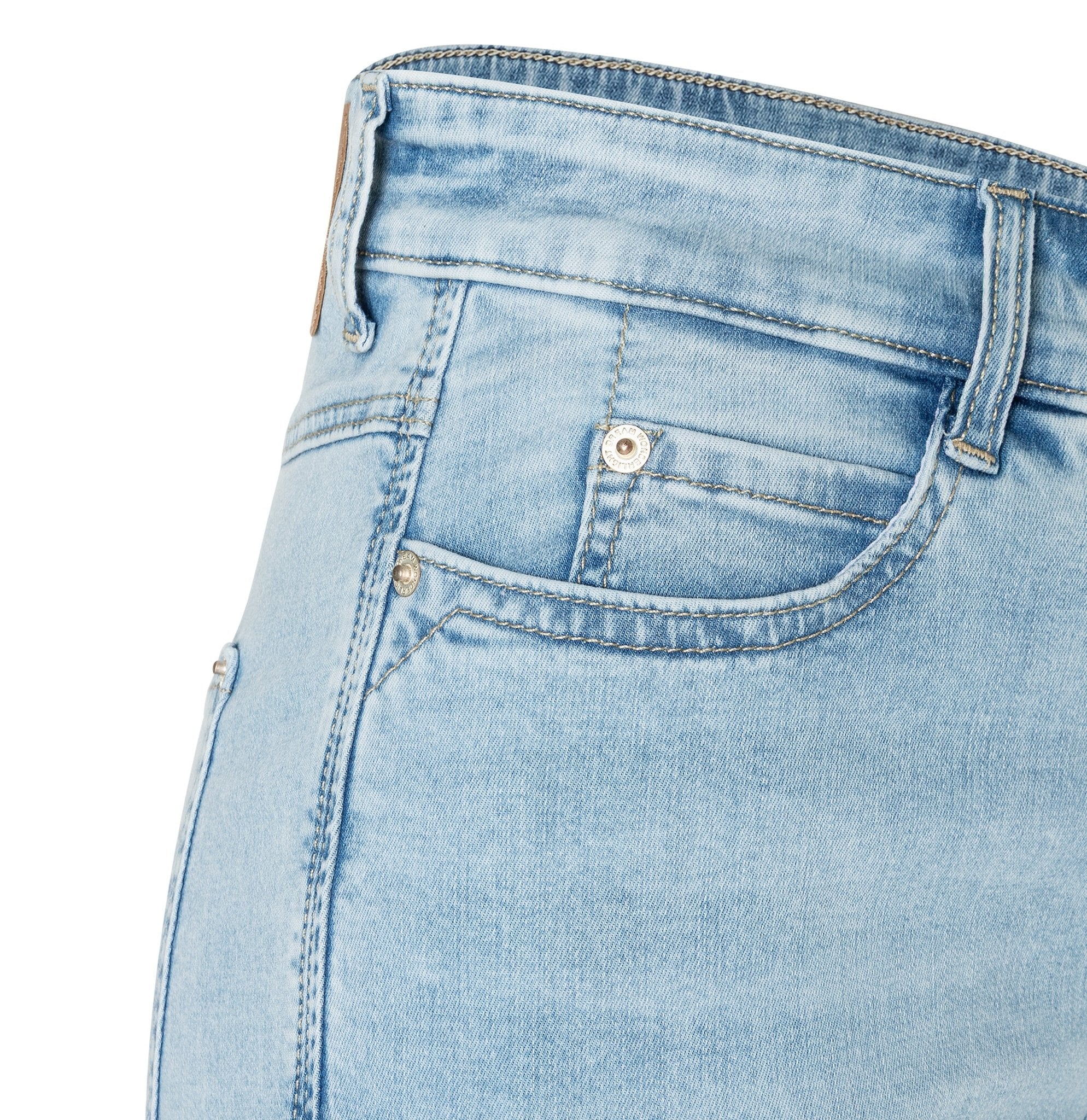 Jeans - MAC Jeans - Dream Wide Cropped in Light Azure - Archery Close